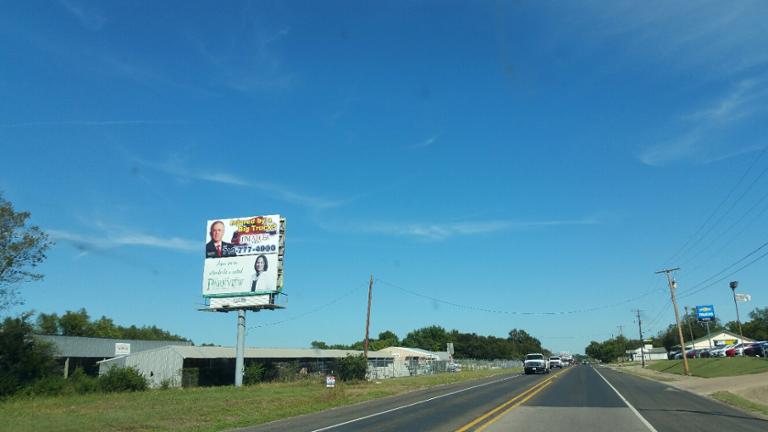 Photo of a billboard in Kirvin