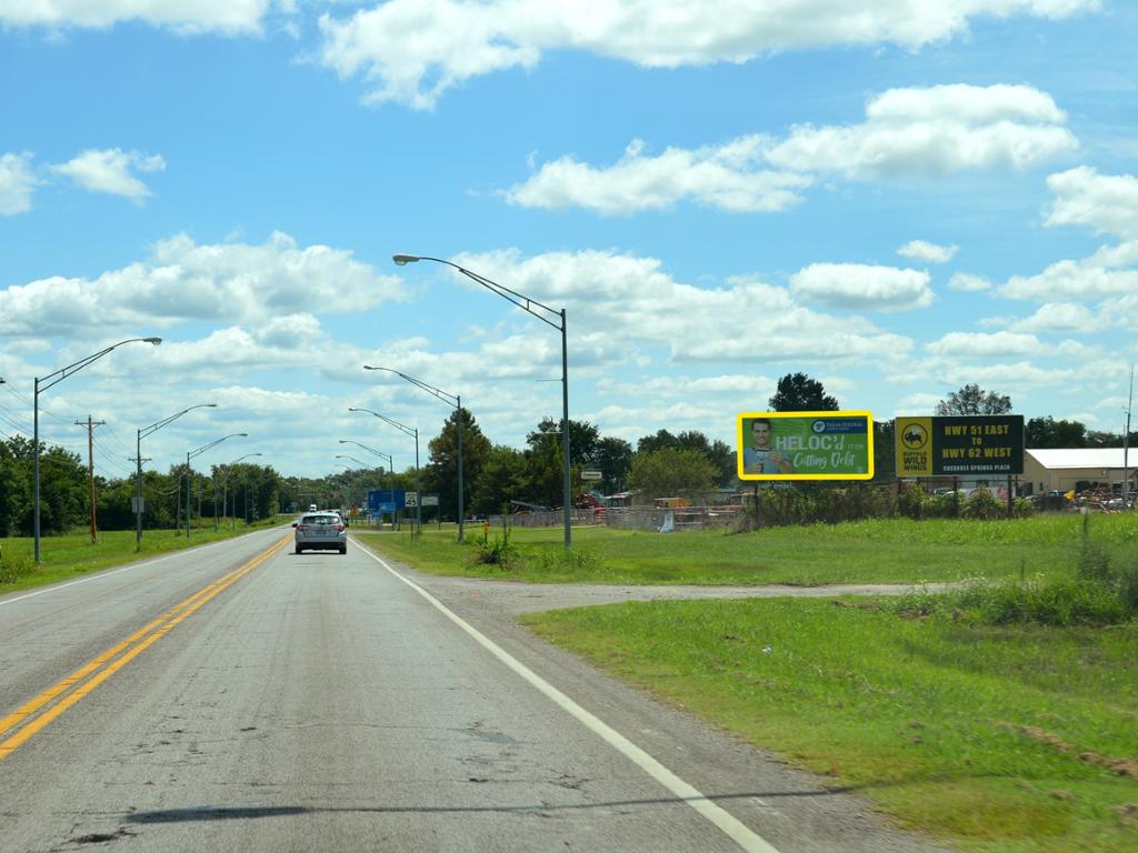 Photo of a billboard in Cookson