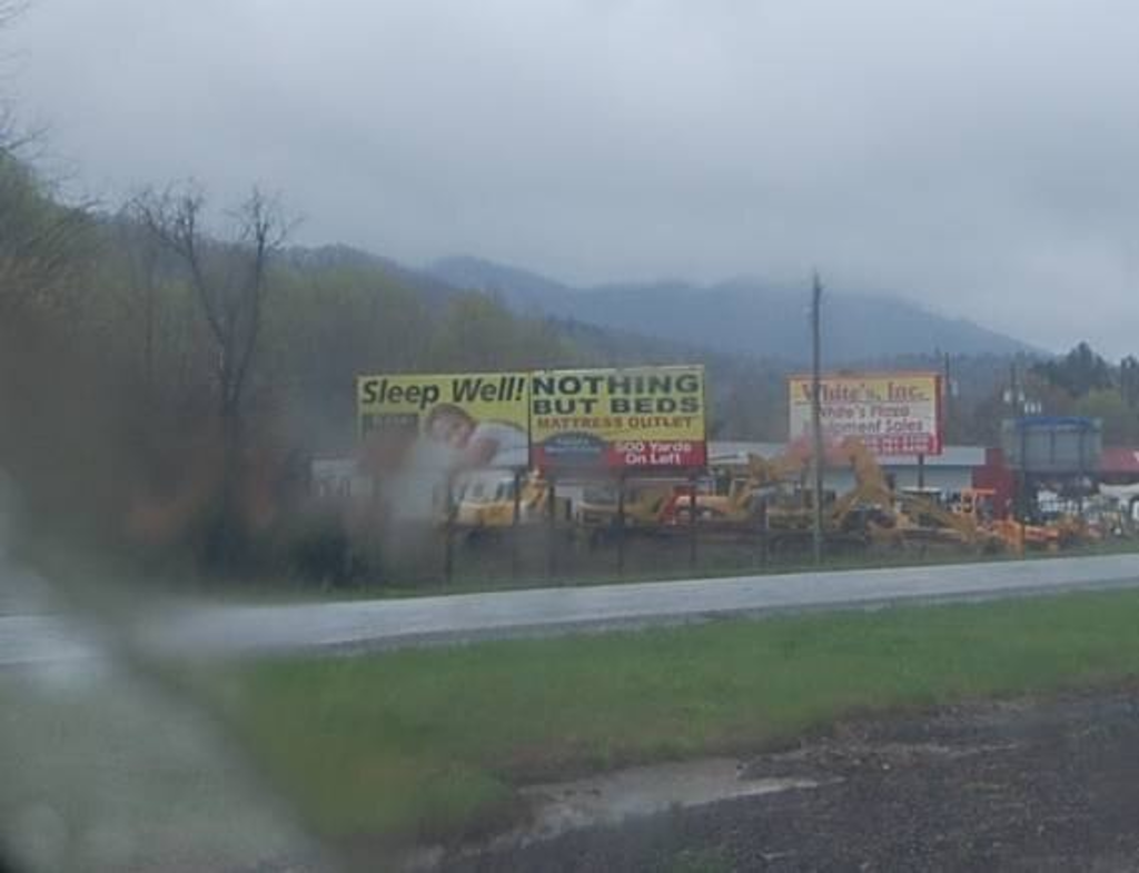 Photo of a billboard in Tapoco