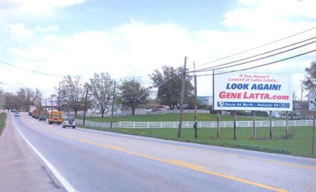 Photo of a billboard in New Oxford