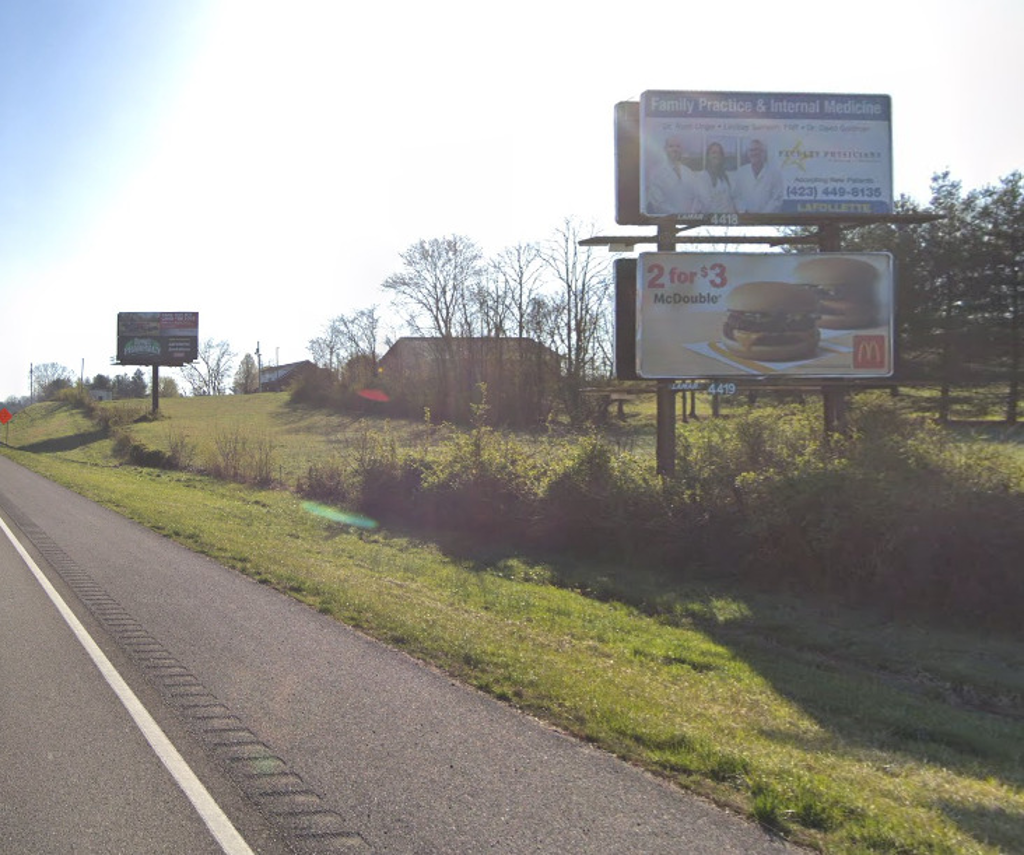 Photo of a billboard in Jacksboro