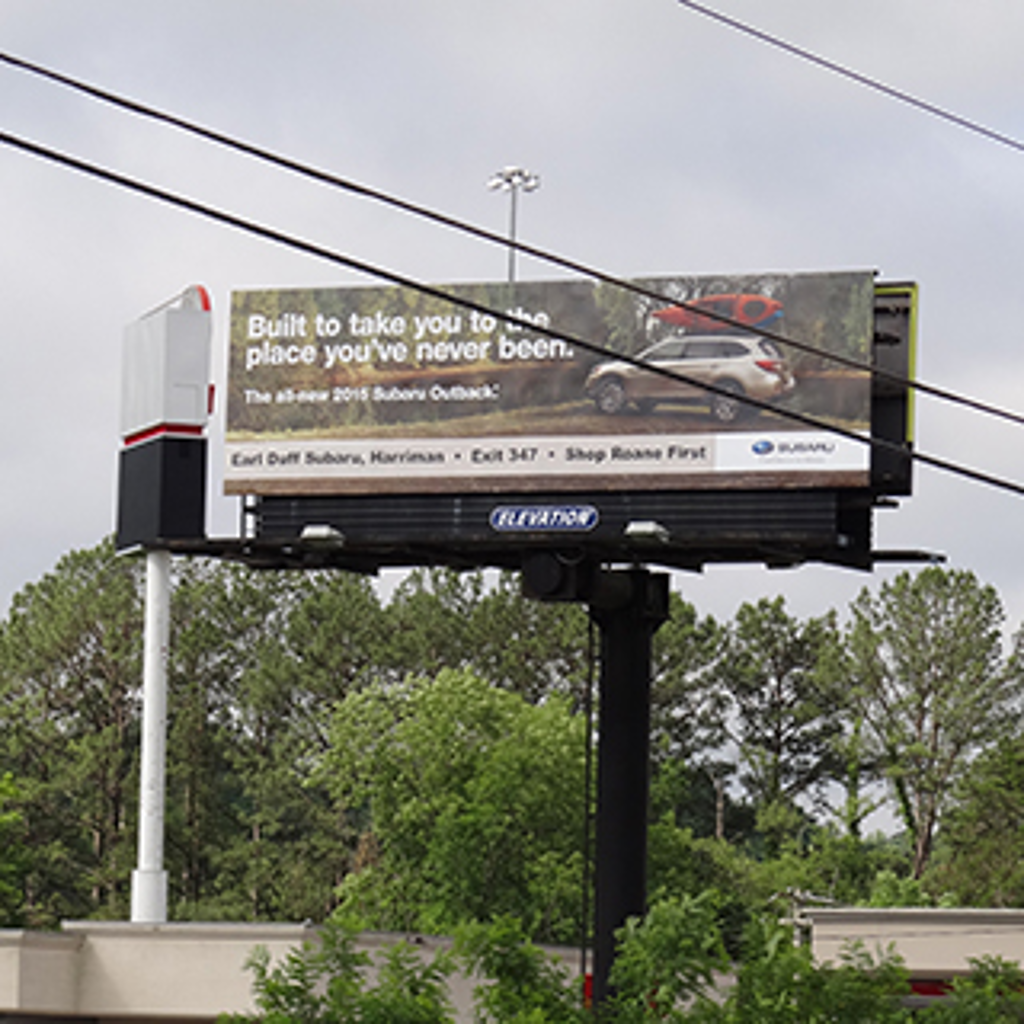 Photo of a billboard in Coalfield