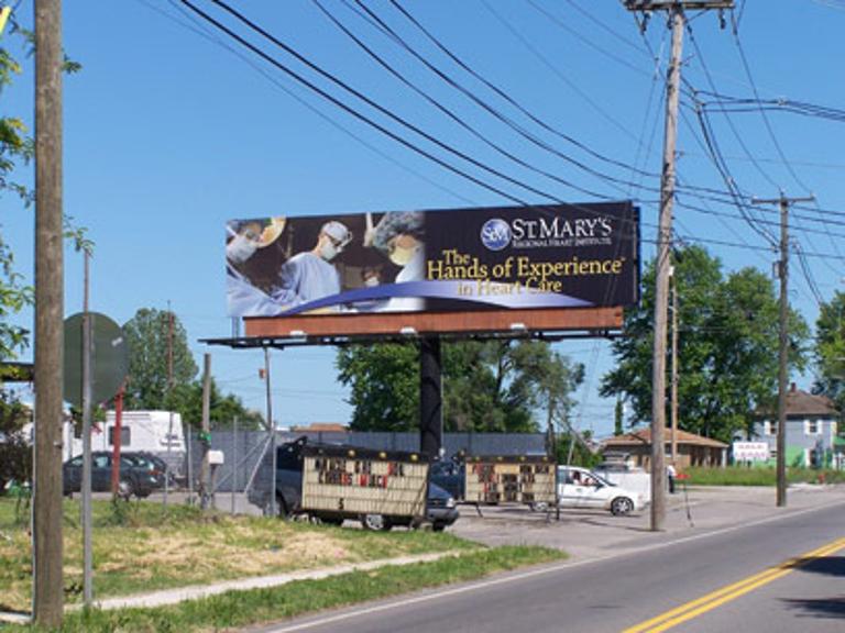 Photo of a billboard in Rush