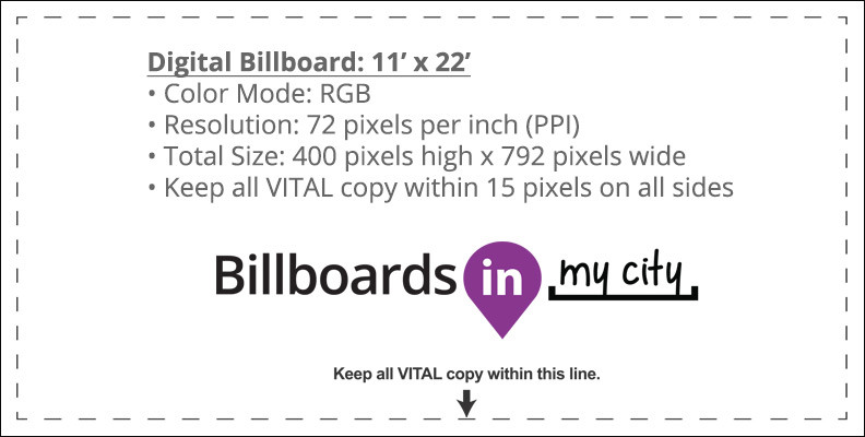 Digital Billboard 11' x 22'