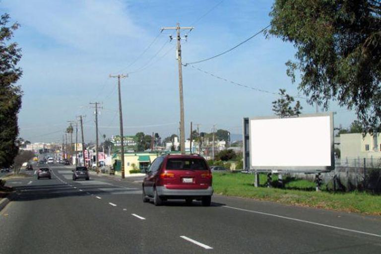 Photo of a billboard in Half Moon Bay