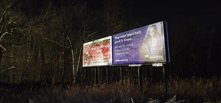 Photo of an outdoor ad in Bowie