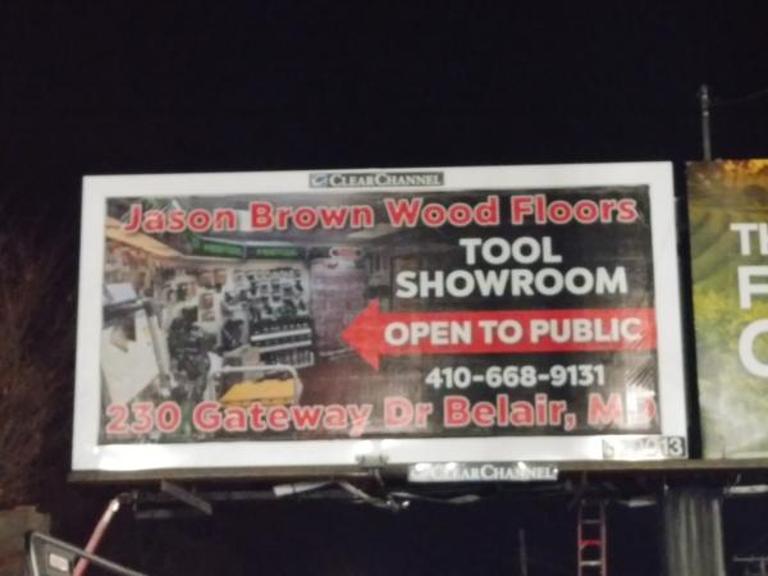 Photo of a billboard in Hydes