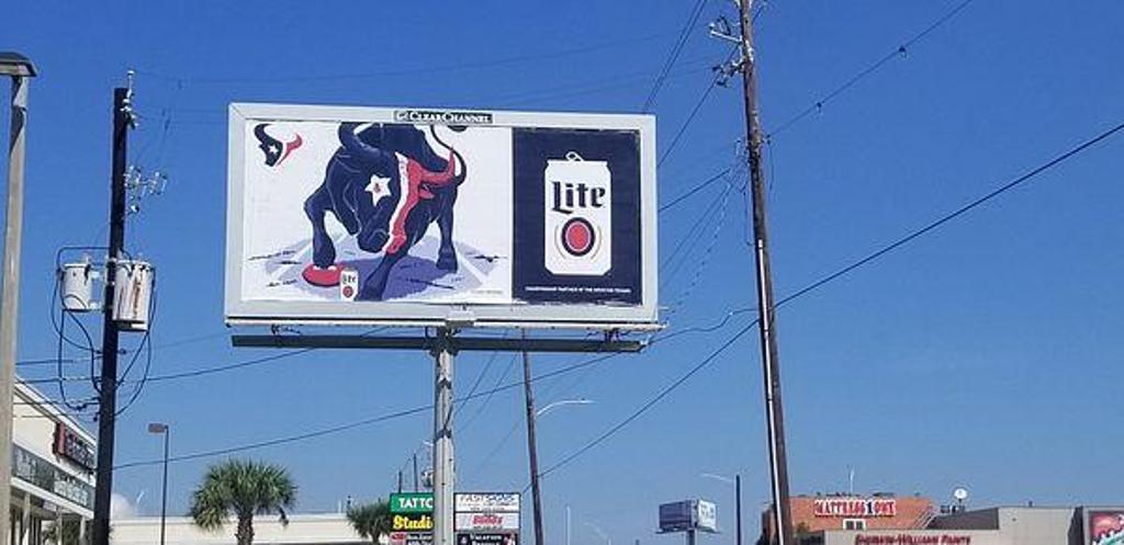 Photo of an outdoor ad in Galveston