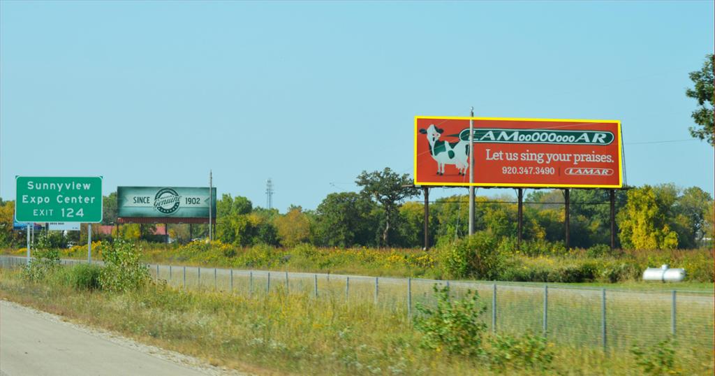 Photo of a billboard in Winnebago