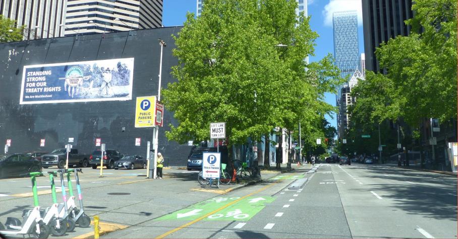 Photo of an outdoor ad in Seattle