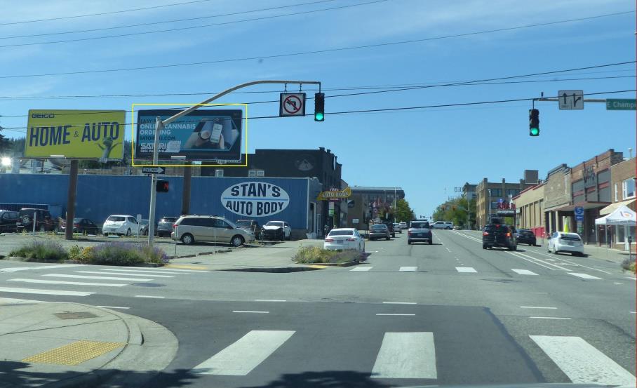 Photo of an outdoor ad in Bellingham