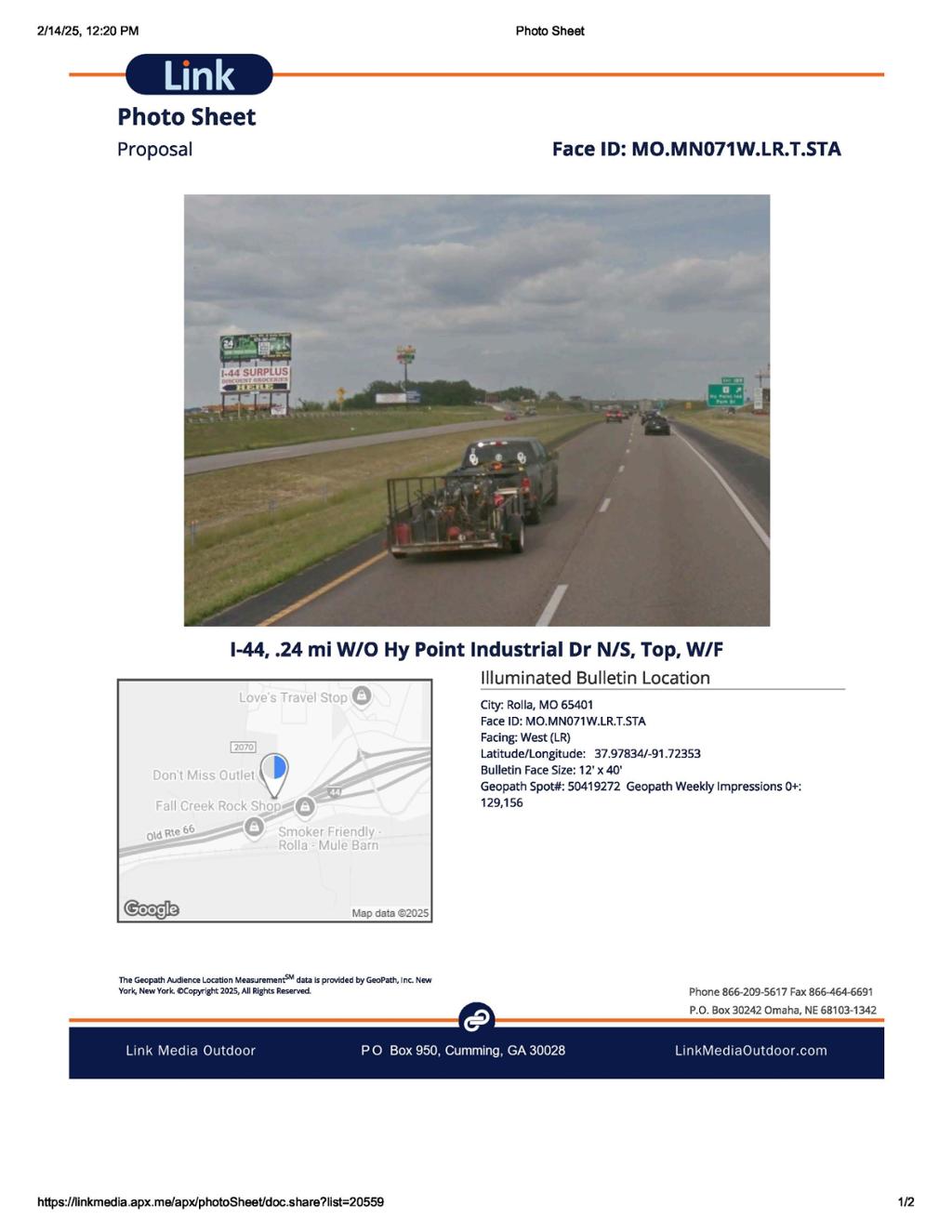 Photo of a billboard in Wesco