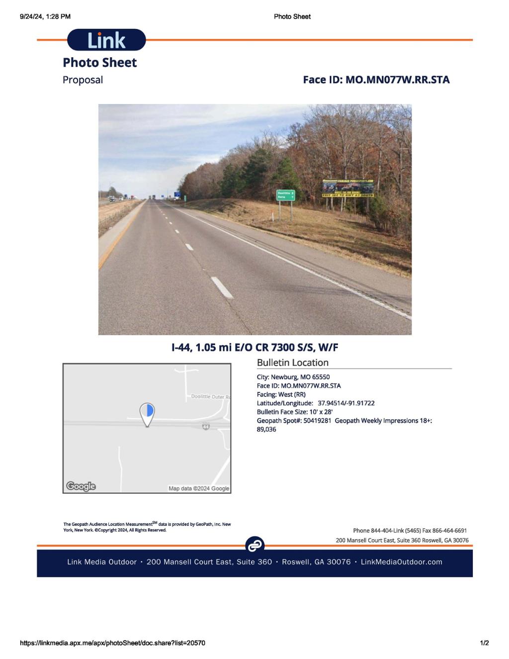 Photo of a billboard in Jerome