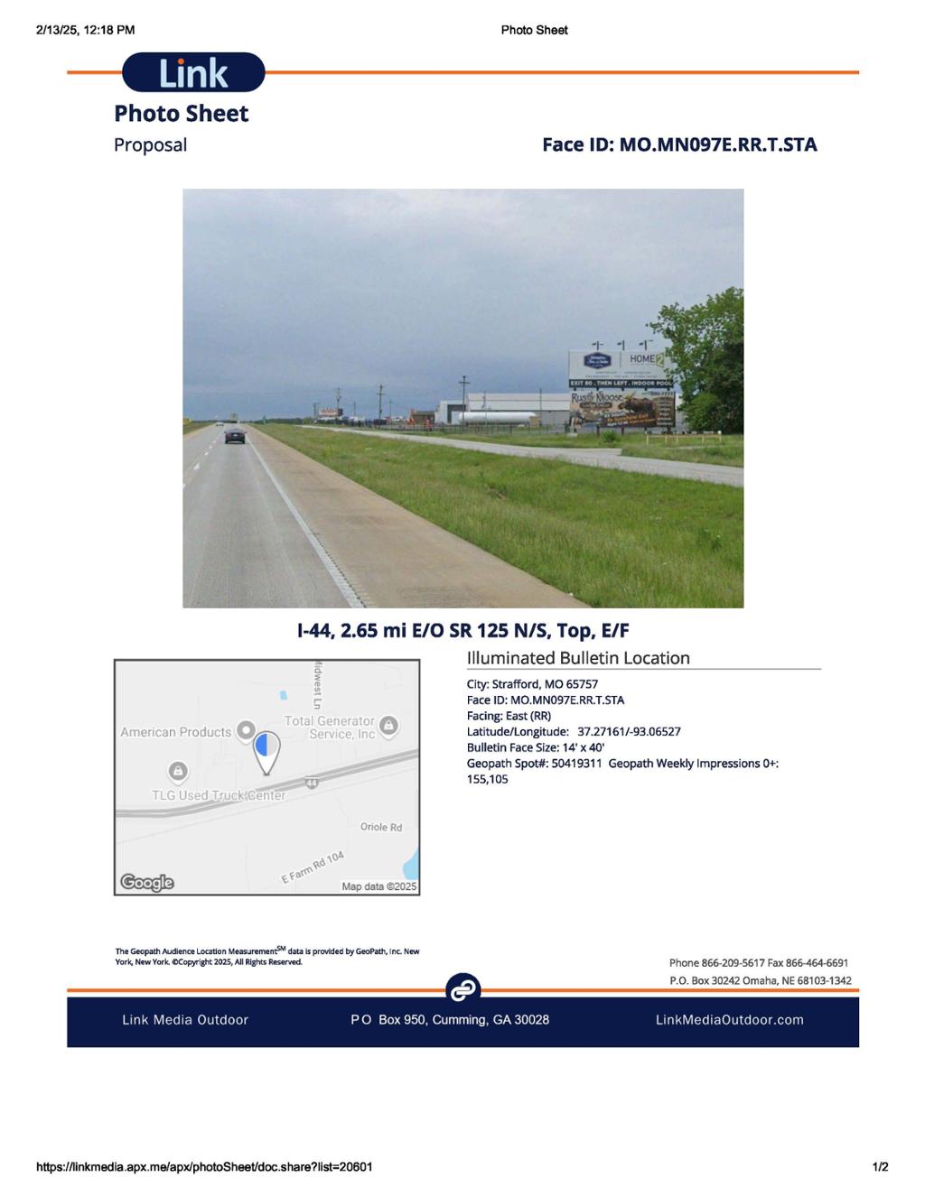 Photo of a billboard in Rogersville