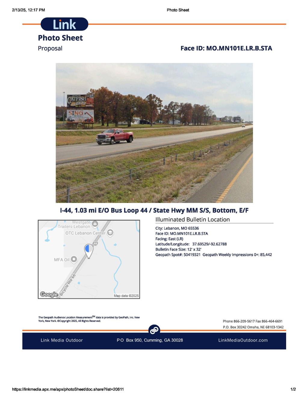 Photo of a billboard in Falcon