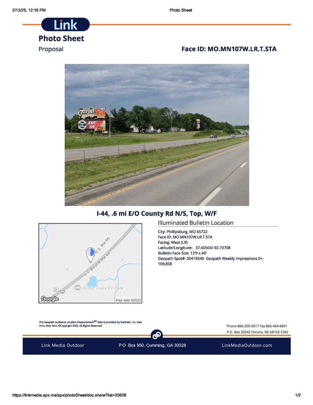 Photo of a billboard in Cabool