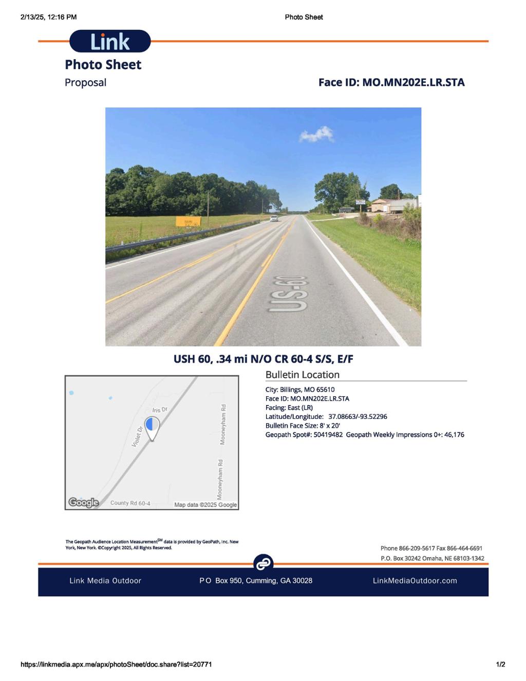 Photo of a billboard in Billings