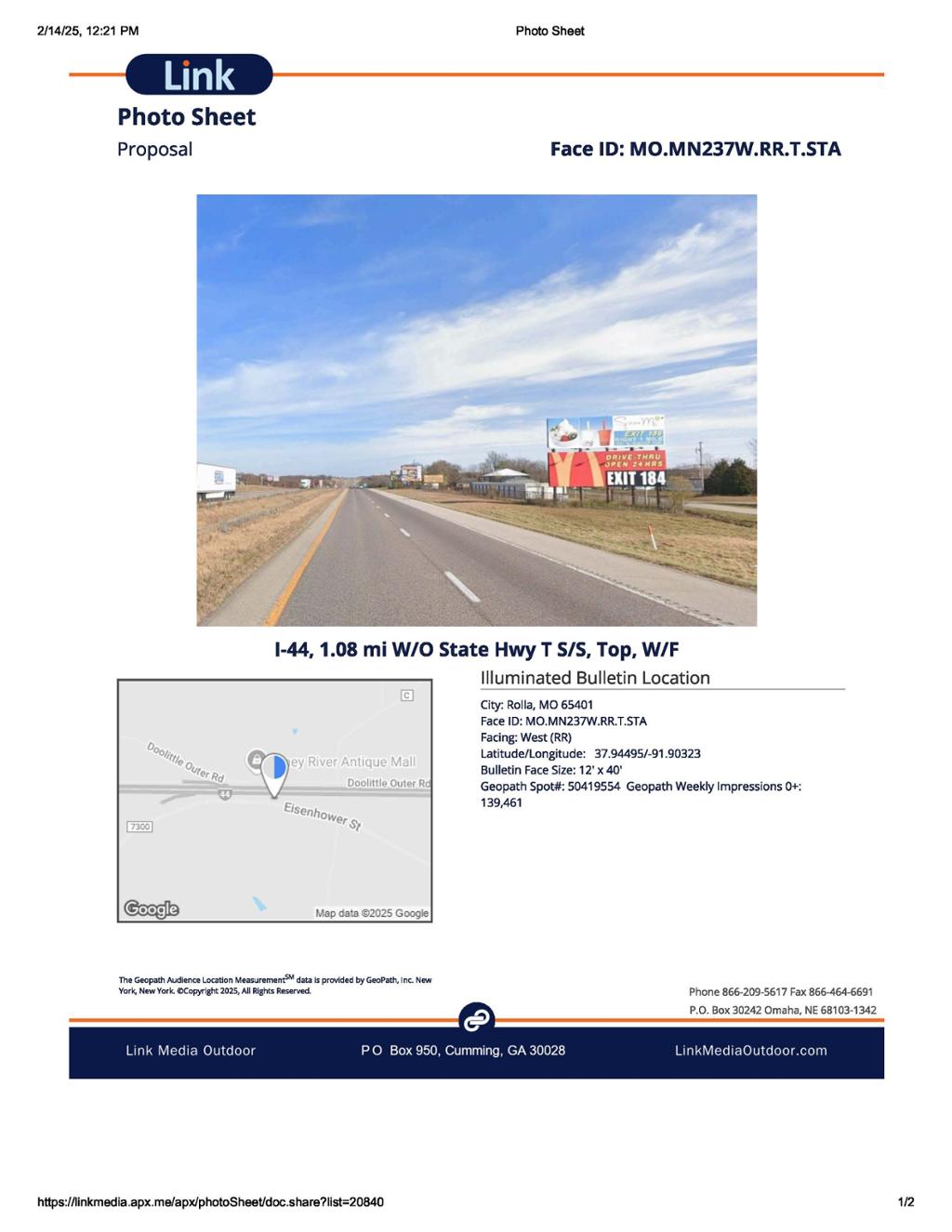 Photo of a billboard in Newburg