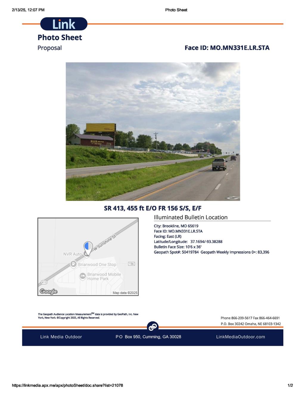 Photo of a billboard in Battlefield