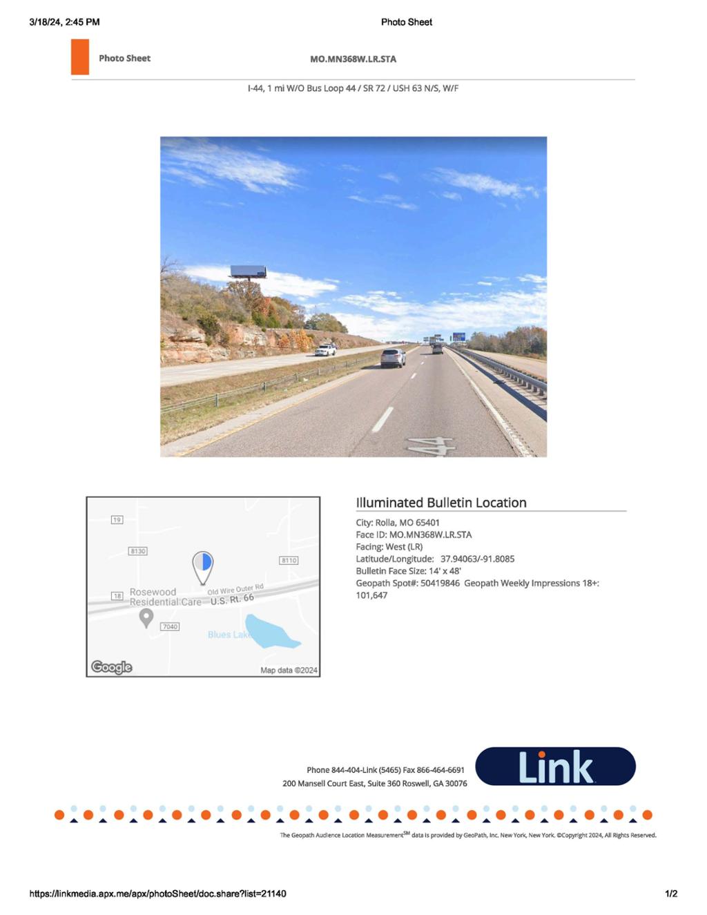 Photo of an outdoor ad in Lee‚Äôs Summit