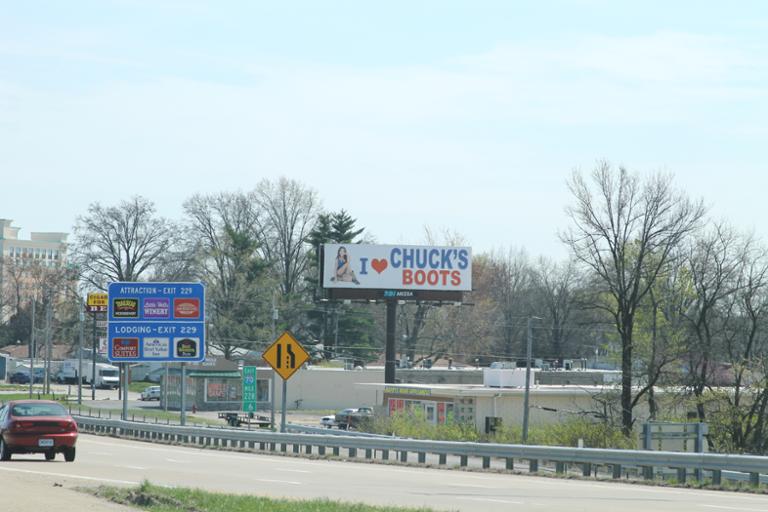 Photo of an outdoor ad in St. Charles