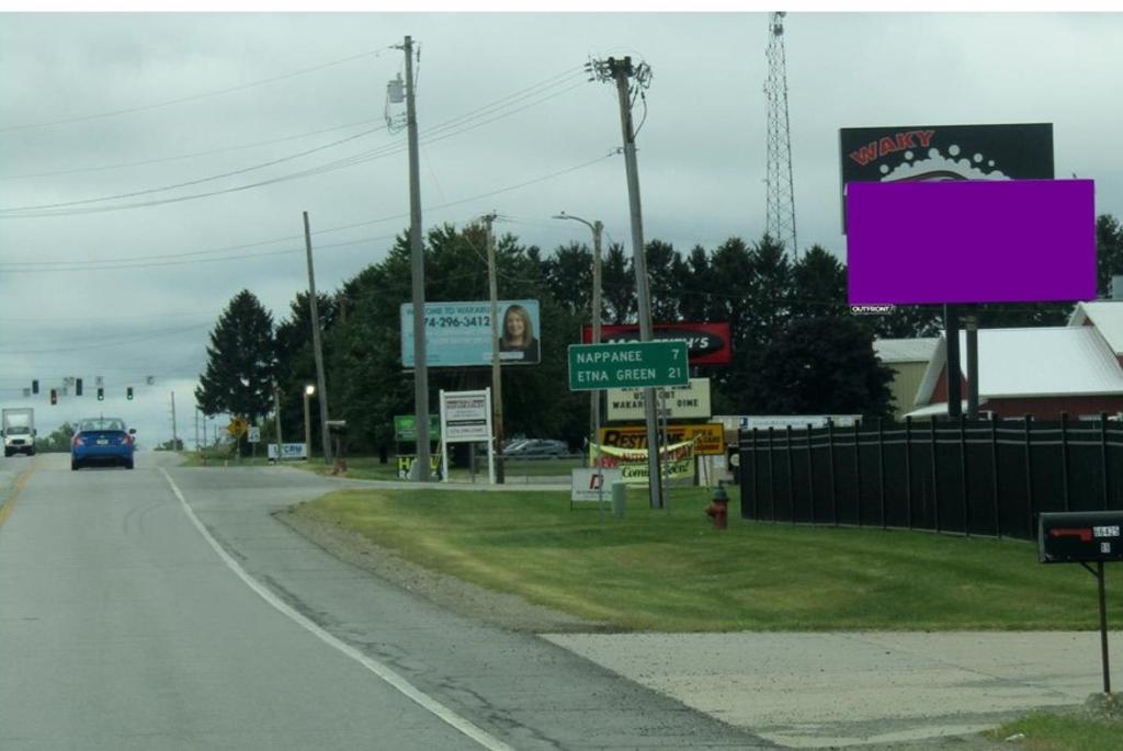 Photo of a billboard in Wakarusa