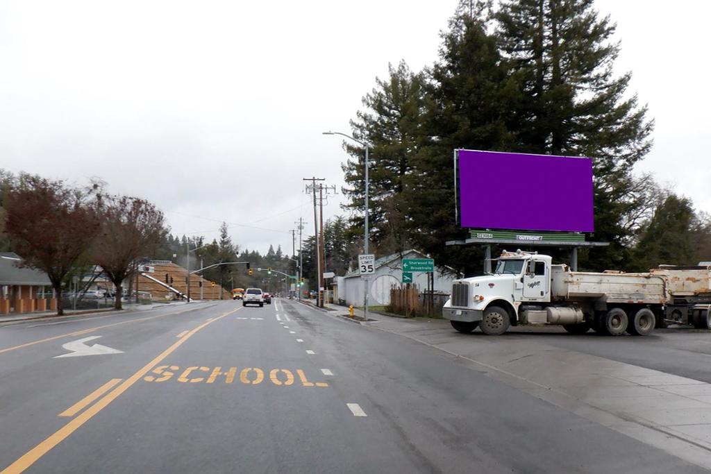 Photo of a billboard in Willits