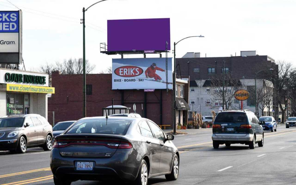 Photo of an outdoor ad in Evanston