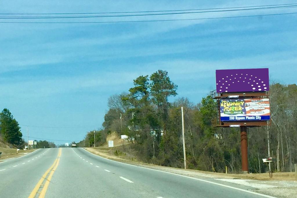 Photo of a billboard in Hatchechubbee