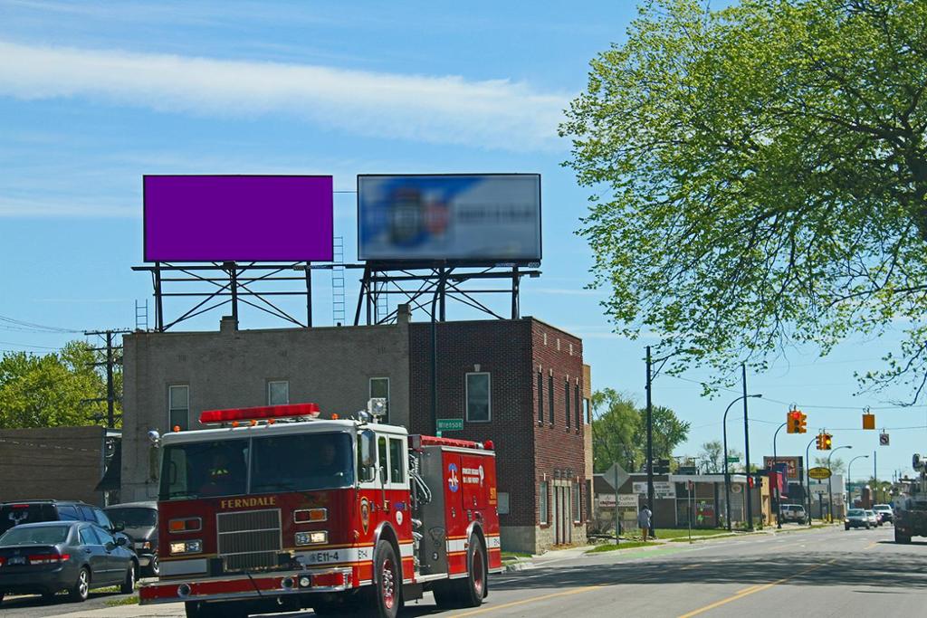 Photo of a billboard in Hazel Park