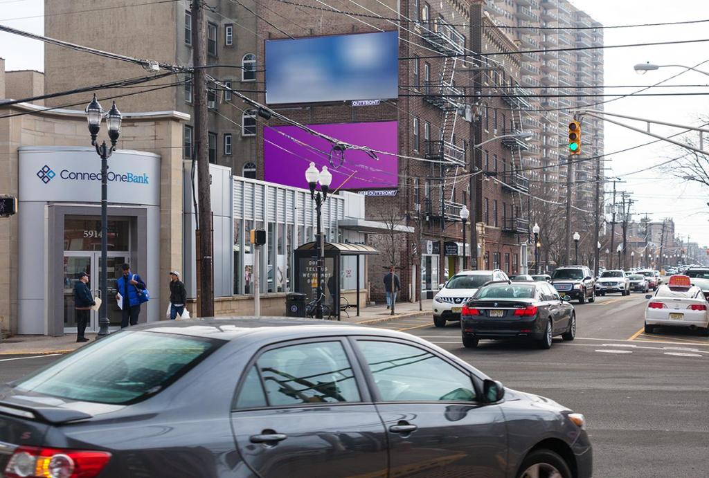 Photo of an outdoor ad in West New York