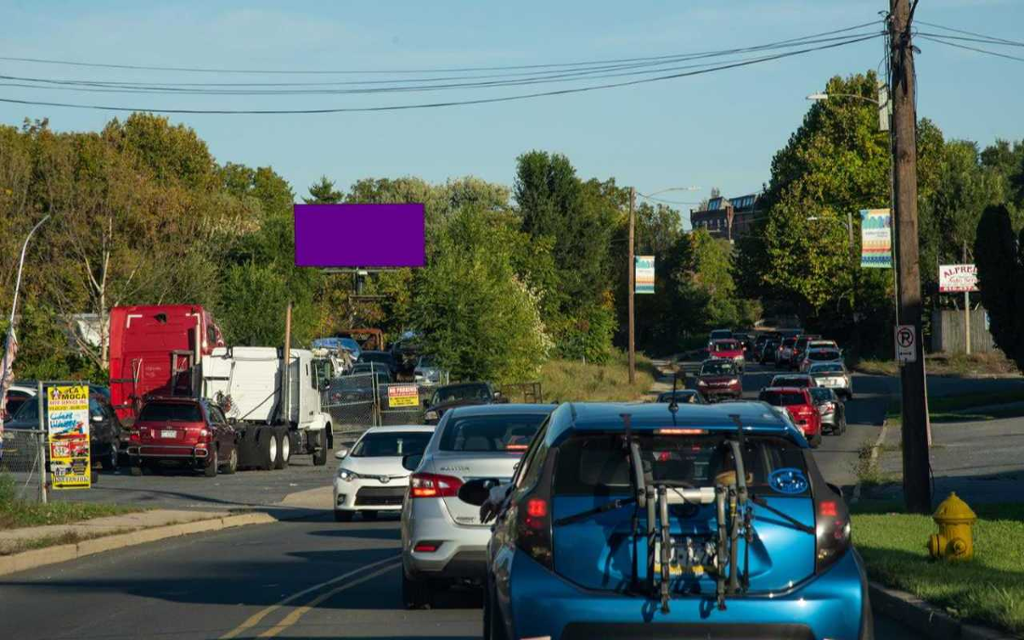 Photo of a billboard in Whitehall