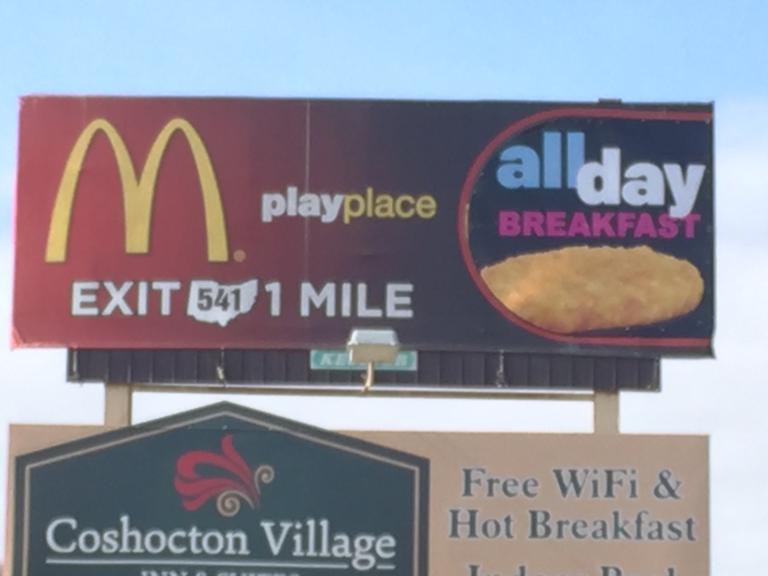 Photo of a billboard in West Lafayette