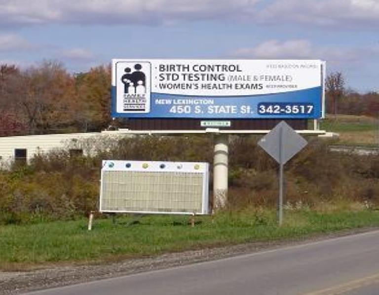 Photo of a billboard in New Lexington