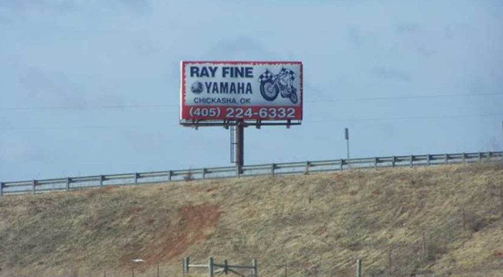 Photo of an outdoor ad in Norman
