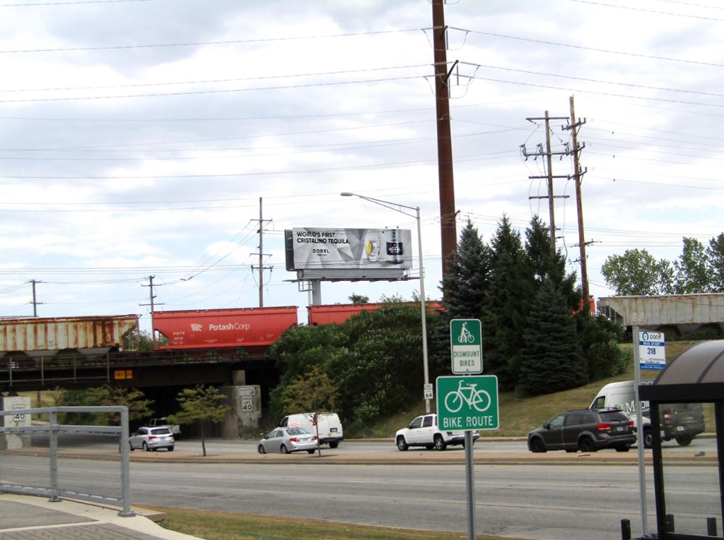 Photo of a billboard in Melrose Park