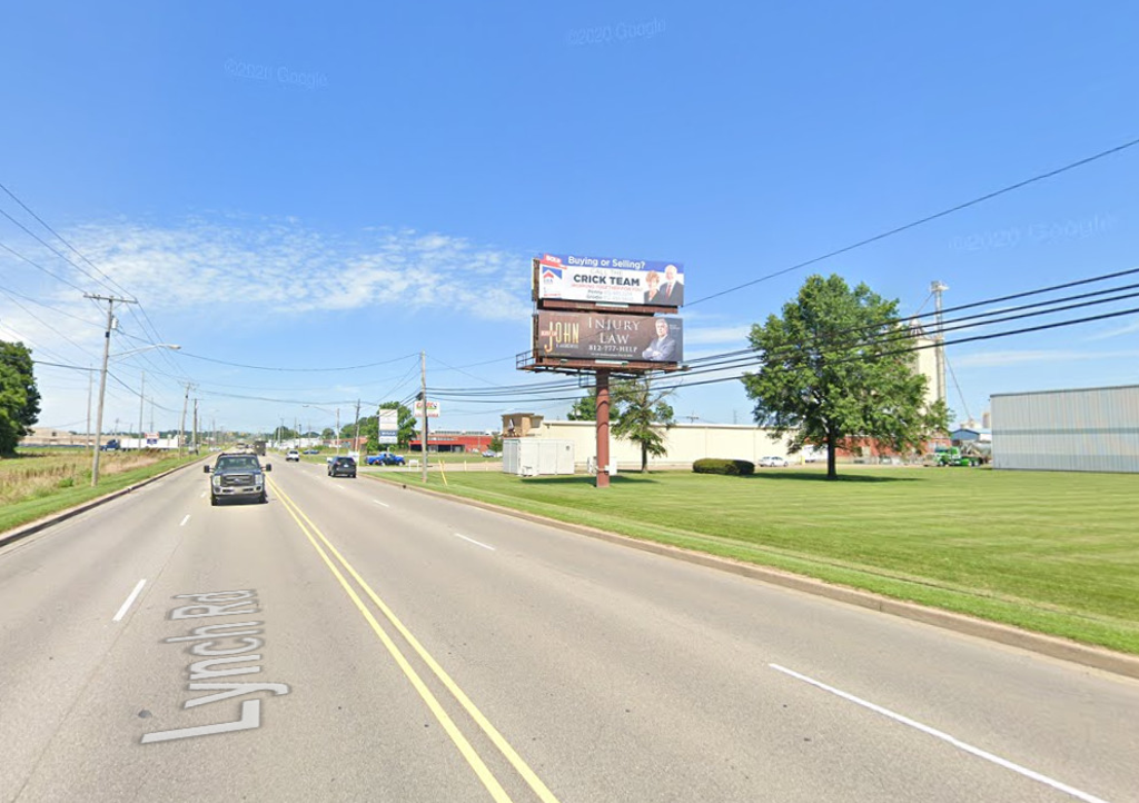 Photo of an outdoor ad in Evansville