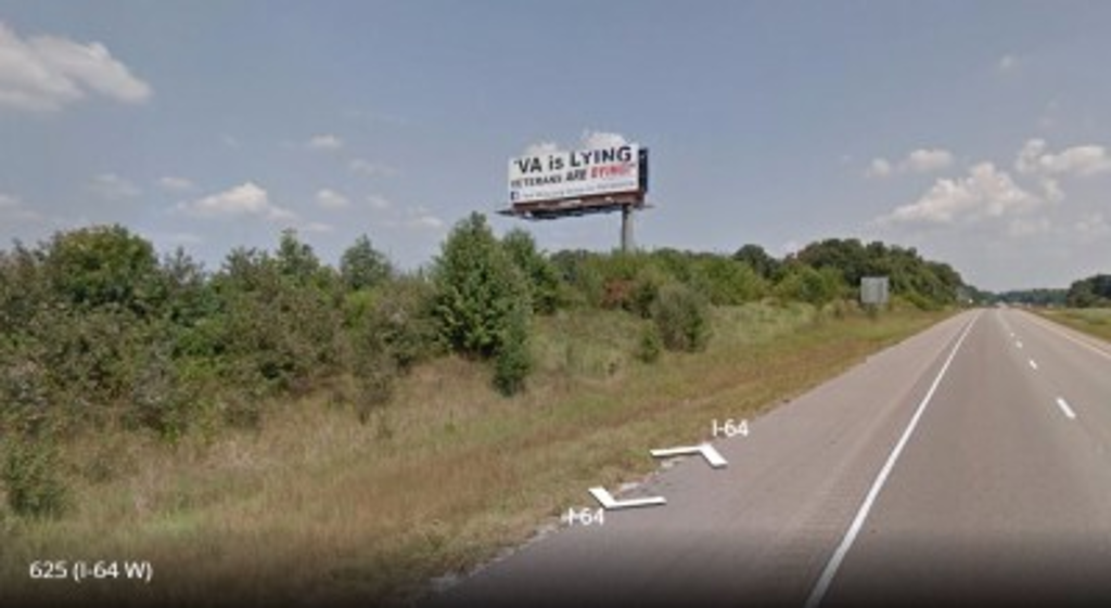 Photo of a billboard in Wadesville