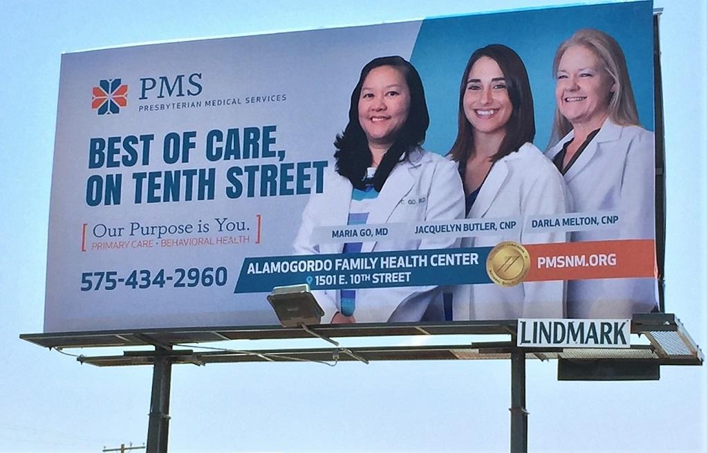 Photo of a billboard in Alamogordo