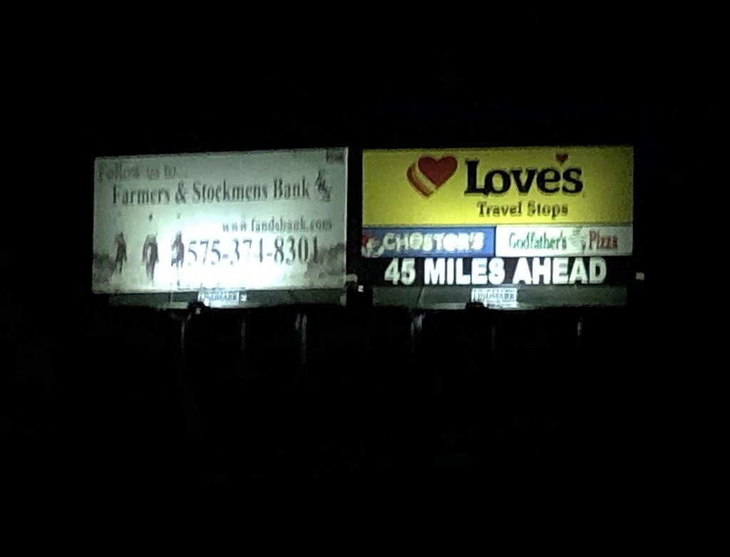 Photo of a billboard in Des Moines