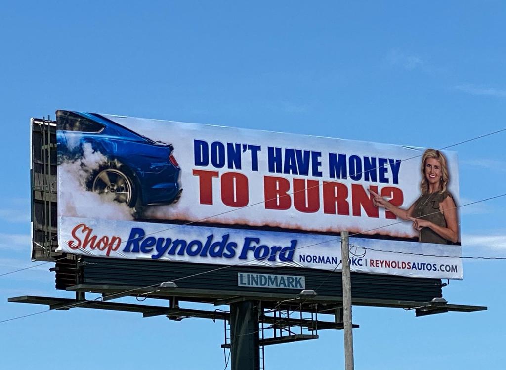 Photo of a billboard in Thackerville
