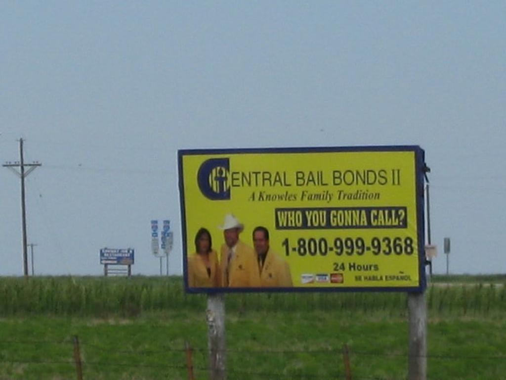 Photo of a billboard in Claude