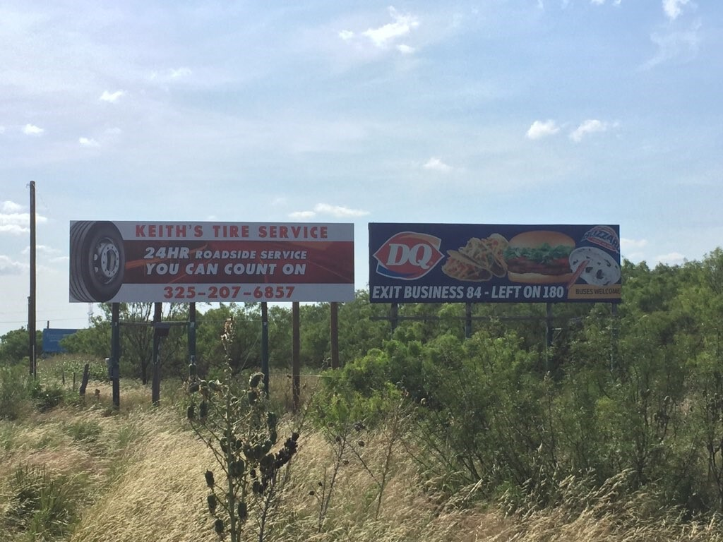 Photo of a billboard in Hermleigh