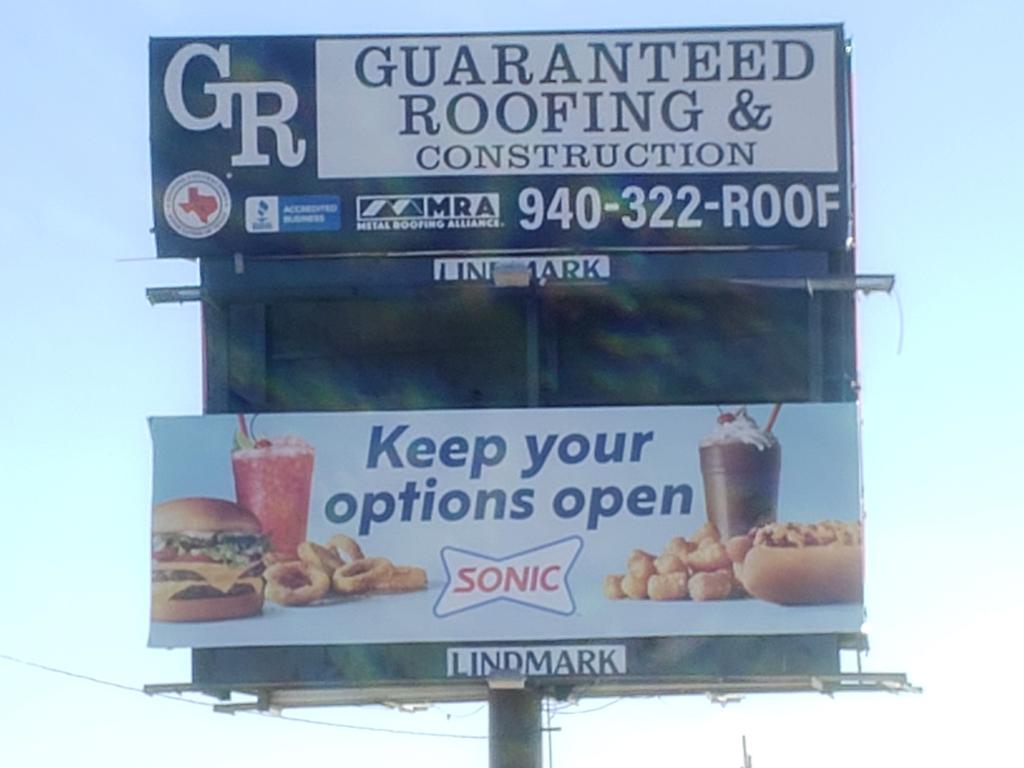 Photo of a billboard in Nocona