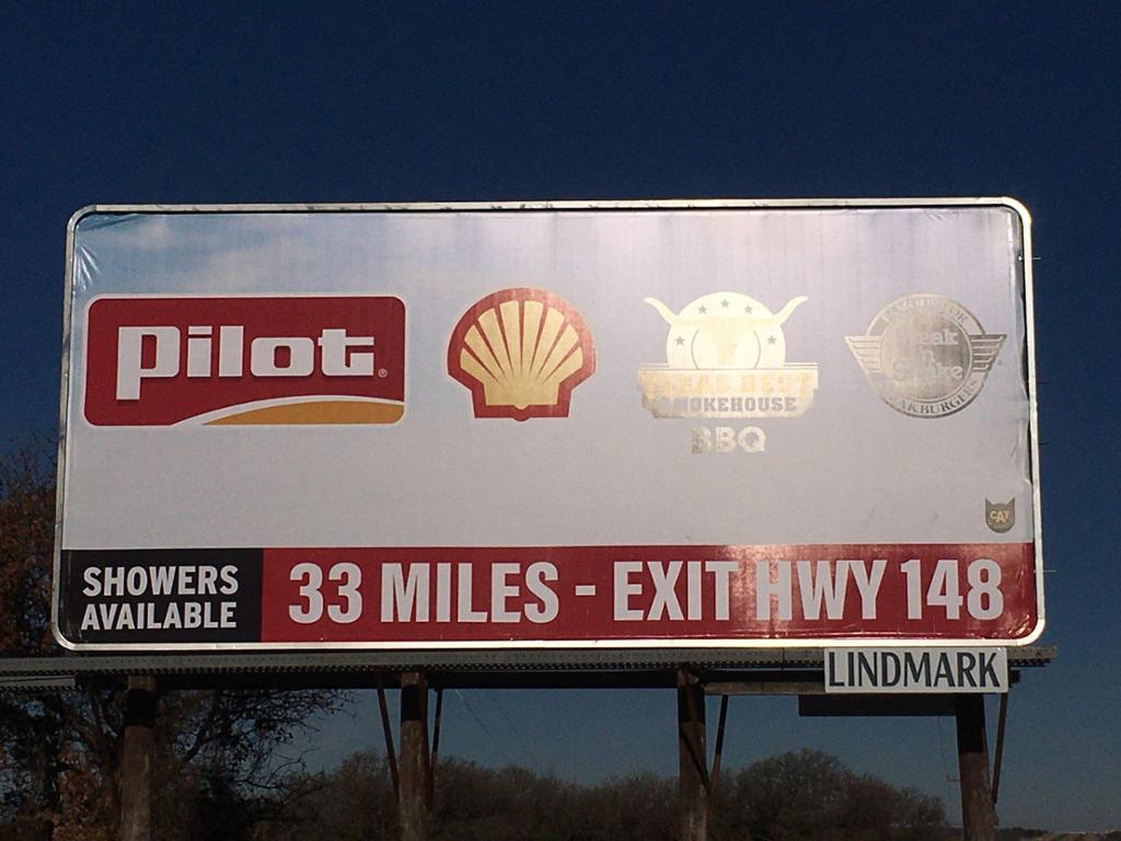 Photo of a billboard in Forestburg