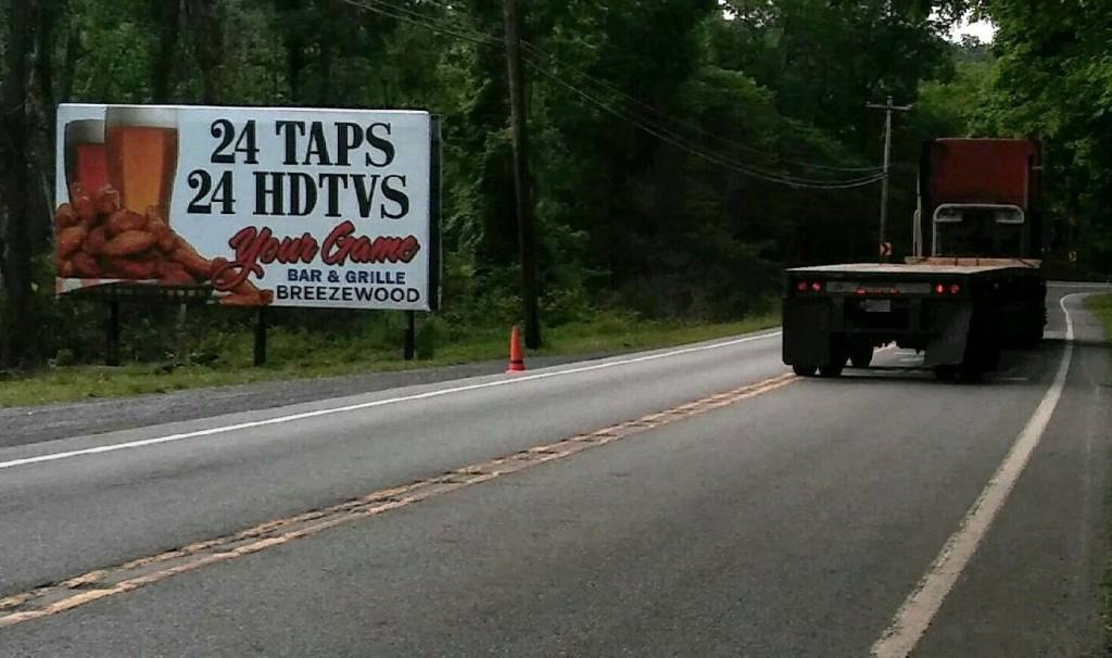 Photo of a billboard in Fannettsburg