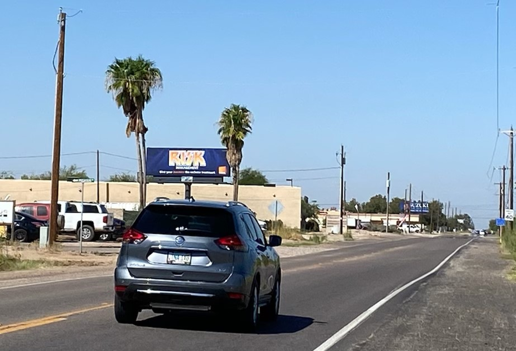 Photo of a billboard in Sacaton