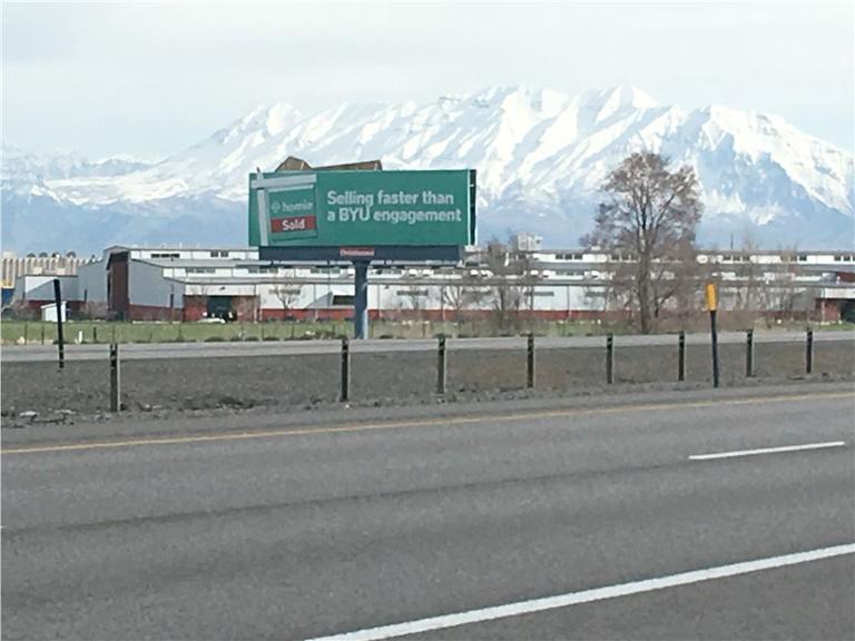 Photo of a billboard in East Carbon