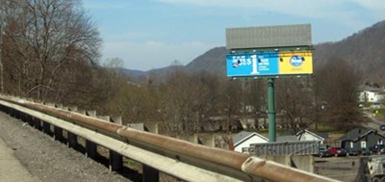 Photo of a billboard in Winifrede